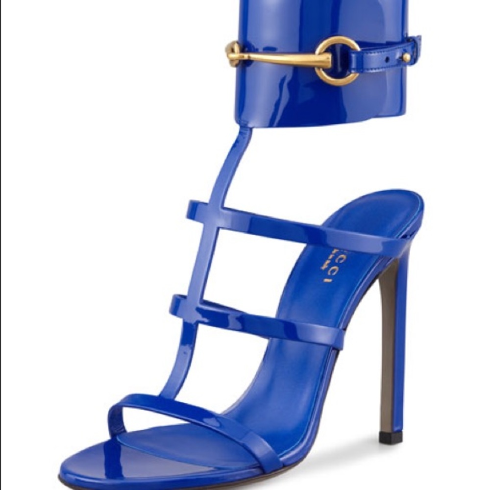 GUCCI Patent Leather Gladiator URSULA Sandal